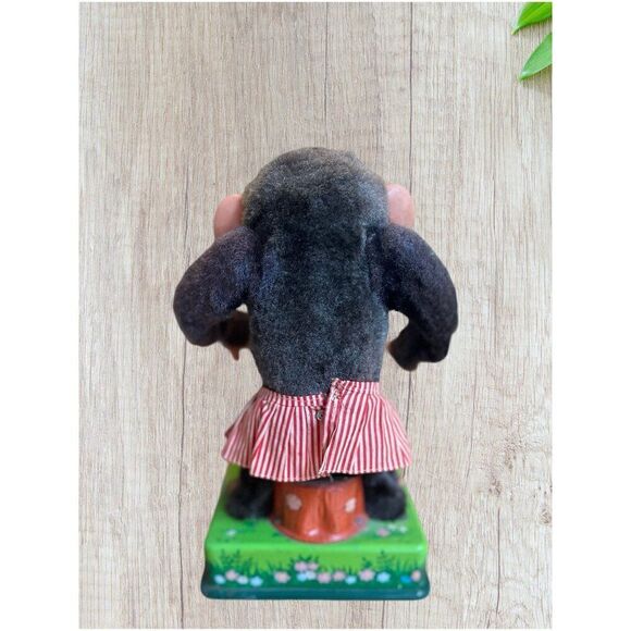 Vintage CK Japan Dancing Merry Adorable Female Jolly Chimp Monkey / Working! - Picture 5 of 8